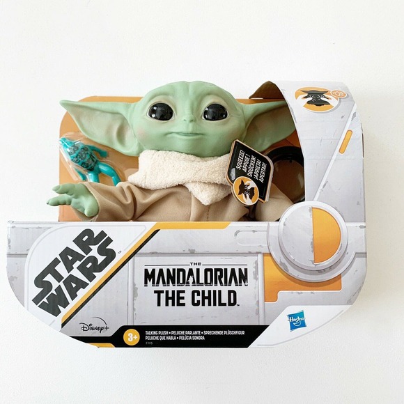 The Mandalorian Baby Yoda The Child Star Wars Talking Plush Toy 10 Sounds 7.5 In
